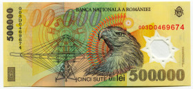 Romania 500000 lei 2000
P# 115a, N# 202786; #0469674; AUNC