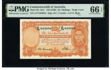 Australia Commonwealth Bank of Australia 10 Shillings ND (1949) Pick 25c R14 PMG Gem Uncirculated 66 EPQ. 

HID09801242017

© 2022 Heritage Auctions |...