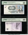 Denmark National Bank 500; 50 Kroner 2003; 2013 Pick 63a; 65f Two Examples PMG Superb Gem Unc 68 EPQ (2). 

HID09801242017

© 2022 Heritage Auctions |...