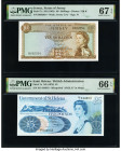 Jersey States of Jersey 10 Shillings ND (1963) Pick 7a PMG Superb Gem Unc 67 EPQ; Saint Helena Government of St. Helena 5 Pounds ND (1976) Pick 7a PMG...