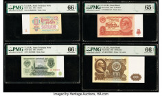 Russia Group Lot of 14 Examples PMG Superb Gem Unc 67 EPQ (3); Gem Uncirculated 66 EPQ (8); Gem Uncirculated 65 EPQ (3). 

HID09801242017

© 2022 Heri...