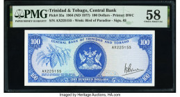 Trinidad & Tobago Central Bank of Trinidad and Tobago 100 Dollars 1964 (ND 1977) Pick 35a PMG Choice About Unc 58. This is the second of four consecut...