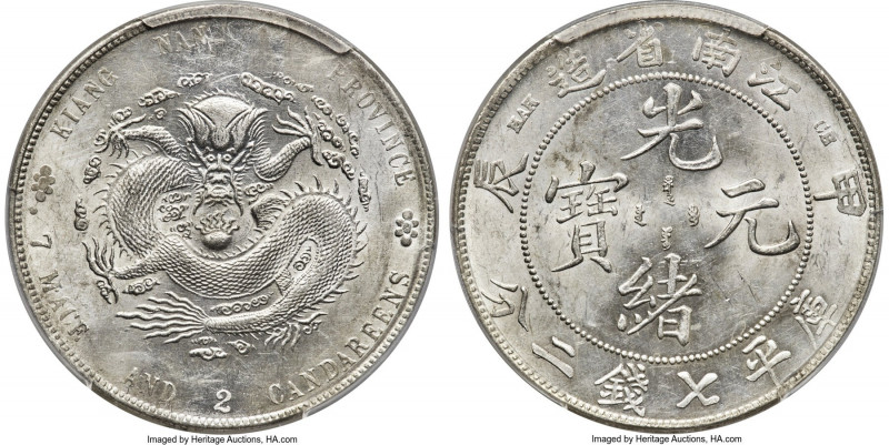 Kiangnan. Kuang-hsü Dollar CD 1904 MS61 PCGS, Nanking mint, KM-Y145a.14, L&M-257...