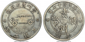 Kweichow. Republic "Auto" Dollar Year 17 (1928) VF Details (Cleaned) PCGS, Chengdu mint, KM-Y428, L&M-609, Kann-757e, WS-1109, Wenchao-1062 (rarity 2 ...