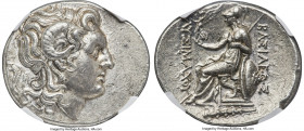 THRACIAN KINGDOM. Lysimachus (305-281 BC). AR tetradrachm (31mm, 17.12 gm, 11h). NGC Choice AU 5/5 - 4/5. Lifetime issue of Heraclea ad Pontum, ca. 28...