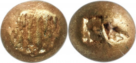 IONIA. Uncertain mint. Ca. 650-600 BC. EL sixth-stater or hecte (9mm, 2.39 gm). NGC Choice VF 5/5 - 4/5. Lydo-Milesian standard. Field of striated lin...