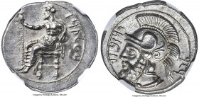 CILICIA. Tarsus. Pharnabazus, as Satrap (ca. 380-374/3 BC). AR stater (23mm, 10.81 gm, 1h). NGC Choice AU 5/5 - 4/5. Ca. 380-379 BC. B'LTRZ (Aramaic),...