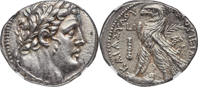 PHOENICIA. Tyre. Ca. 126/5 BC-AD 67/8. AR shekel (28mm, 14.28 gm, 12h). NGC AU S...