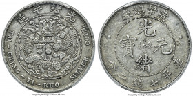 Kuang-hsü Dollar ND (1908) XF Details (Chop Mark) PCGS, Tientsin mint, KM-Y14, L&M-11. Showing metallic surfaces with well-defined motifs and a tiny p...