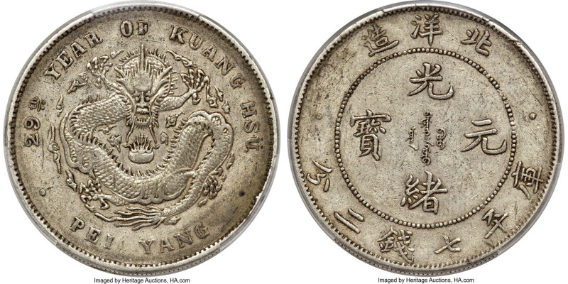 Chihli. Kuang-hsü Dollar Year 29 (1903) XF45 PCGS, Pei Yang Arsenal mint, KM-Y73...