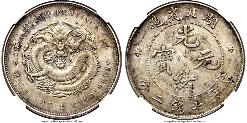 Hupeh. Kuang-hsü Dollar ND (1895-1907) AU50 NGC, Wuchang mint, KM-Y127.1, L&M-18...