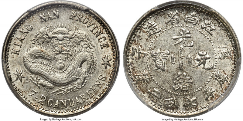 Kiangnan. Kuang-hsü 10 Cents CD 1900 AU58 PCGS, Nanking mint, KM-Y142a.4, L&M-23...