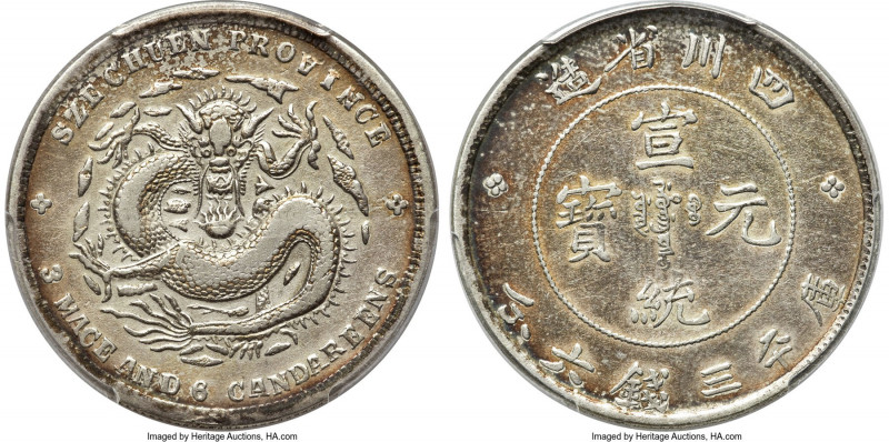 Szechuan. Hsüan-t'ung 50 Cents ND (1909-1911) VF Details (Cleaned) PCGS, Chengdu...