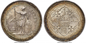 Victoria Trade Dollar 1901-(c) MS63 PCGS, Calcutta mint, KM-T5, Prid-12. A Choice Mint State representative, showcasing scintillating cartwheel luster...