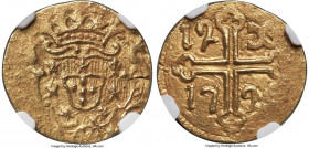 Portuguese Colony - Goa. Maria I gold 12 Xerafins 179X MS62 NGC, KM187, Gomes-41.08. Presenting luminous surfaces with deeply engraved motifs and some...