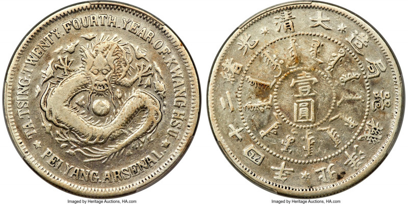 Chihli. Kuang-hsü Dollar Year 24 (1898) VF Details (Repaired) PCGS, KM-Y65.2, L&...