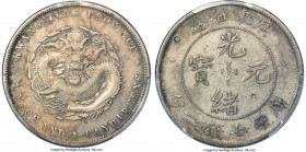 Kwangtung. Kuang-hsü Dollar ND (1890-1908) VF Details (Chop Mark) PCGS, Kwangtung mint, KM-Y203, L&M-133. Variety with Ku not connected. Struck from d...
