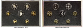 British Colony. Elizabeth II 14-Piece Uncertified Proof Set 1988 UNC, KM-PS5. A pair of 7-Piece 1988 Proof sets, including 5, 10, 20 and 50 Cents; 1, ...