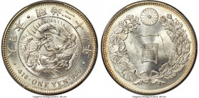 Meiji Yen Year 29 (1896) MS63 PCGS, KM-YA25.3, JNDA 01-10A. Blooming satin fields and sharp devices. 

HID09801242017

© 2022 Heritage Auctions | ...
