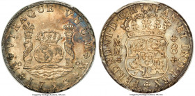 Ferdinand VI 8 Reales 1756 Mo-MM UNC Details (Cleaned) PCGS, Mexico City mint, KM104.2, Cal-491. Presenting hints of luster across the crisp and golde...