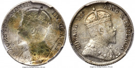 British Colony. Edward VII Mint Error - Obverse Brockage 10 Cents ND (1902-1903) AU Details (Scratch) PCGS, cf. KM21. An always popular error when enc...