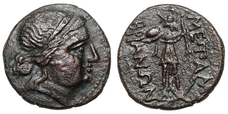 Thrace, Mesembria.
AE
5,71 g / 18 mm
~ 2nd century BCE
Female head right / A...