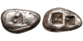 Kings of Lydia. Kroisos (~ 564/53-550/39 BCE)
AR Stater/Double Siglos
10,23 g / 22 mm
Sardes
Confronted foreparts of lion right and bull left / Tw...