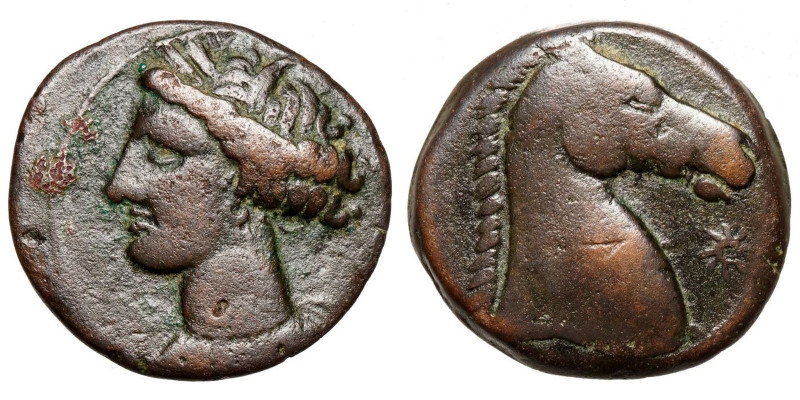 Zeugitania, Carthage.
AE
4,94 g / 19 mm
Carthage or Sardinian mint. ~ 300-264...