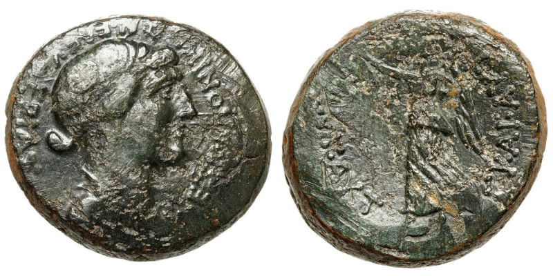Mark Antony & Octavian
AE
23,52 g / 27 mm
Macedon, Thessalonica. 
Draped bus...