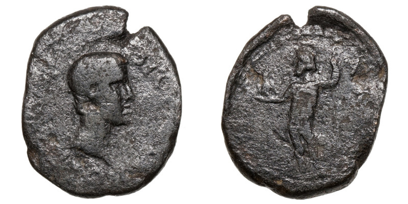 Britannicus (41-55)
AE
3,62 g / 18 mm
AEOLIS, Aegae. Chaleos, magistrate. Str...