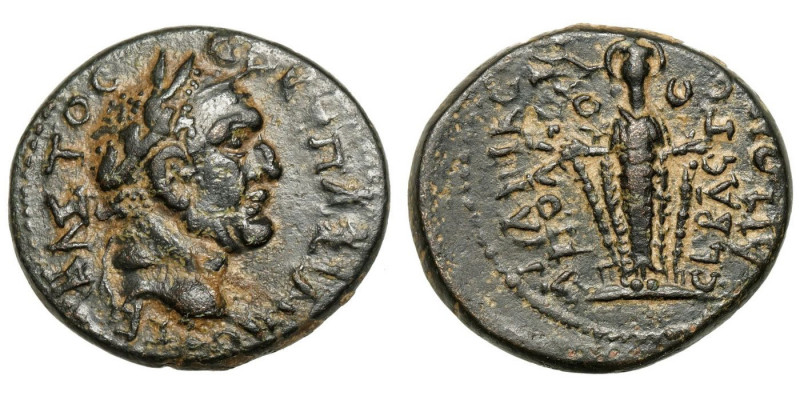 Vespasian (69-79)
AE
5,18 g / 19 mm
CARIA. Sebastopolis. Ne- Papias Apollonio...