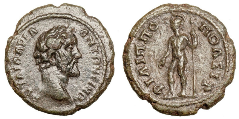 Antoninus Pius (138-161)
AE
4,25 g / 19 mm
Thrace, Philippopolis.
Laureate h...
