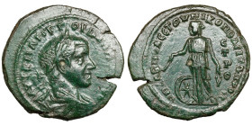 Gordian III. (238-244)
AE
12,83 g / 28 mm
Moesia Inferior, Nicopolis ad Istrum. Sabinius Modestus, legatus consularis.
Laureate, draped and cuiras...