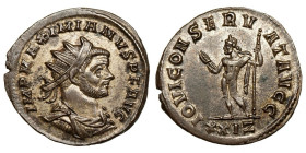 Maximian (286-305)
BI Antoninianus
2,98 g / 22 mm
Rome
Radiate, draped and cuirassed bust right. / Jupiter standing, holding thunderbolt and scept...