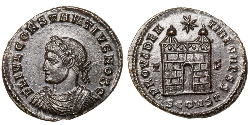 Constantius II. (Caesar, 324-337)
AE Follis
3,02 g / 21 mm
Arles/Constantia
...