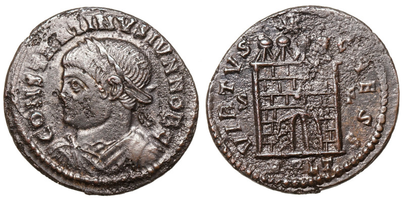 Constantius II. (Caesar, 324-337)
AE Follis
3,00 g / 19 mm
Arles
Laureate, d...