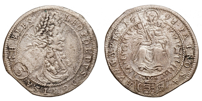 Leopold I. (1657-1705)
AR Groschen/3 Kreuzer
1,66 g / 21 mm
Pressburg/Bratisl...