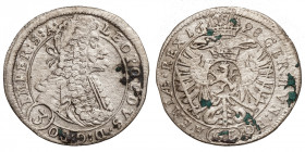 Leopold I. (1657-1705)
AR Groschen/3 Kreuzer
1,63 g / 21 mm
Prague, 1698

Her. 1465
n very fine