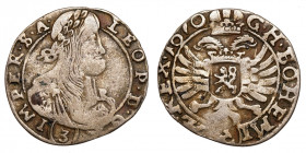 Leopold I. (1657-1705)
AR Groschen/3 Kreuzer
1,70 g / 19 mm
1670 Kuttenberg


n. very fine