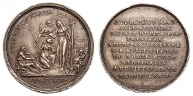Ehg. Rudolf Johann, Archbishop
AR-Medal
5,84 g / 22 mm
Olmütz, 1819
Medal commemorating the enthronement of the Archbishop.

n. extremely fine, ...