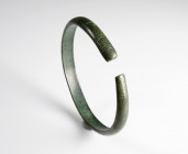 Bronze Age Bracelet
AE
72 mm diameter
~ 9th-6th century BCE
Ribbed decoration


Austrian collection, acquired at the European art market.