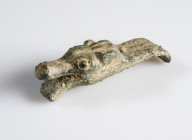 Roman Wolf Head Mount
AE
33 mm
~ 2nd-4th century 



Austrian collection, acquired at the European art market.