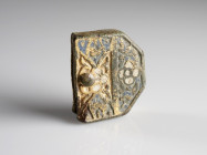 Medieval Enamelled Strap End
AE
25 mm
~ 9th-12th century



Austrian collection, acquired at the European art market.
