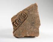 Roman Tegula Fragment
Clay
15 cm
~ 1st-2nd century
Stamp of Legion VII. LEG(io) VII CL(audia)


Austrian collection, acquired at the European a...
