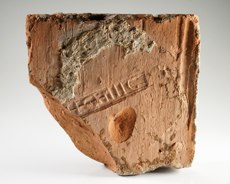 Roman Hypocaust Tile Fragment
Clay
21 cm
~ 1st-2nd century
Stamp of Legio XI...