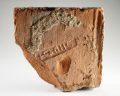 Roman Hypocaust Tile Fragment
Clay
21 cm
~ 1st-2nd century
Stamp of Legio XIIII Gemina Martia Victrix.


Austrian collection, acquired at the E...