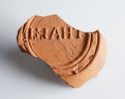 Roman Oil Lamp Fragment

52 mm
~ 1st-3rd century
Pottery stamp: THALLI retrograde.


Austrian collection, acquired at the European art market.