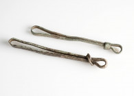 Two Roman Tweezers
AE
55-58 mm
~ 1st-4th century



Austrian collection, acquired at the European art market.