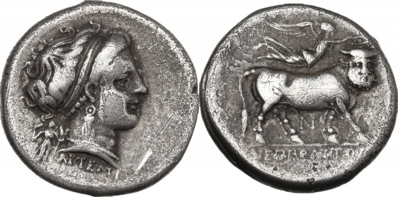 Greek Italy. Central and Southern Campania, Neapolis. AR Didrachm, c. 300 BC. Ob...