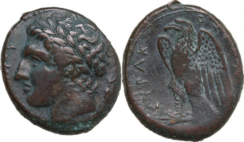 Sicily. Syracuse. Hiketas II (287-278 BC). AE Litra. Struck circa 283-279 BC. Ob...